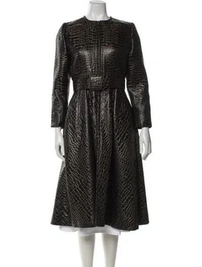 Pre-owned Galanos Vintage Late 1970's - Early 1980's Coat In Brown