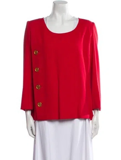 Pre-owned Galanos Vintage Late 1980's - Early 1990's Evening Jacket In Red