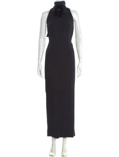 Pre-owned Galanos Vintage Long Dress In Black