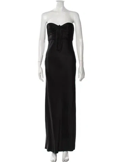 Pre-owned Galanos Vintage Long Dress In Black