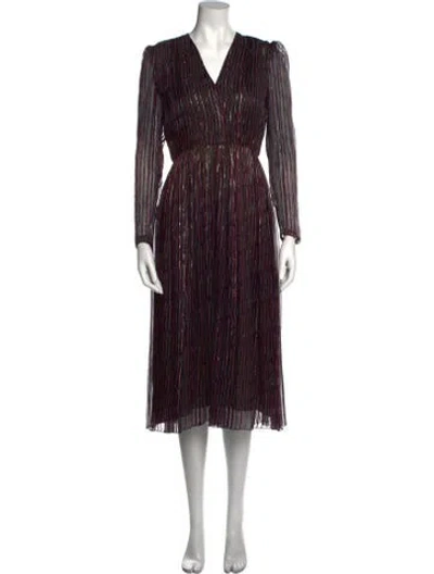 Pre-owned Galanos Vintage Midi Length Dress In Black