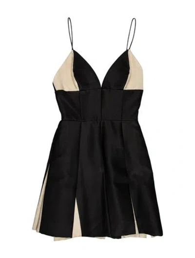 Pre-owned Galanos Vintage Mini Dress In Black