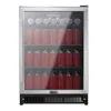 Galanz Glb57ms2b15 21 In. 172 Can Beverage Center Cooler, Stainless Steel