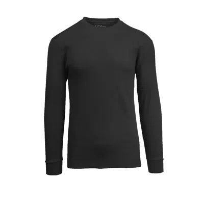 Galaxy By Harvic Galaxy By Havic Men's Waffle Knit Classic Thermal In Black