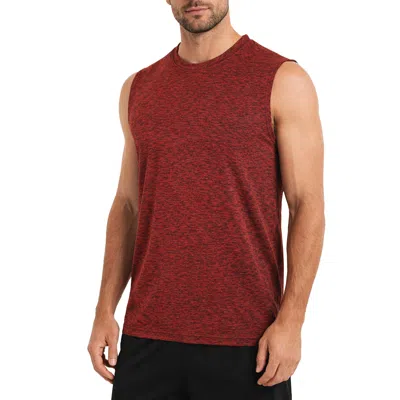 Galaxy By Harvic Galaxy Kick Start Gear Men's Moisture-wicking Wrinkle Free Performance Muscle Tee In Burgundy