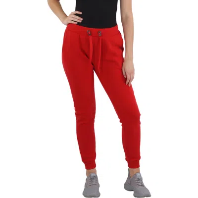 Galaxy By Harvic Jogger Womens Pocket Fleece Jogger Pants In Red