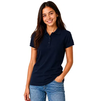 Galaxy By Harvic Kids' Junior's Short Sleeve School Uniform Pique Polo Shirt In Blue