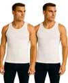 Galaxy By Harvic Men's 2-pack Heavyweight Ribbed Tank Top