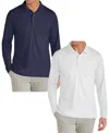 Galaxy By Harvic Men's 2-pack Jump Start Modern Fit Polo Shirt In Multi