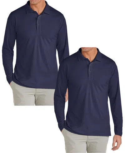 GALAXY BY HARVIC MEN'S 2-PACK JUMP START MODERN FIT POLO SHIRT