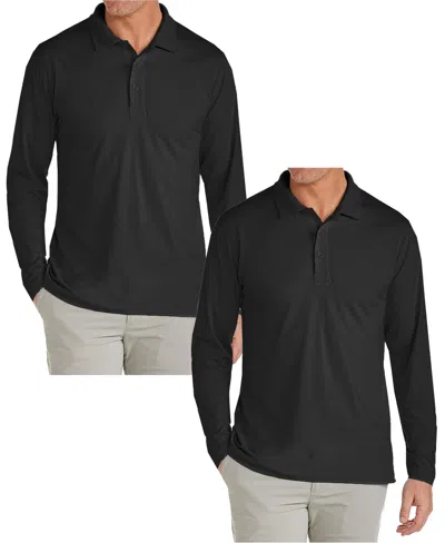 GALAXY BY HARVIC MEN'S 2-PACK JUMP START MODERN FIT POLO SHIRT