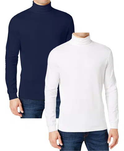 Galaxy By Harvic Men's 2-pack Long Sleeve Turtle Neck T-shirt In Multi