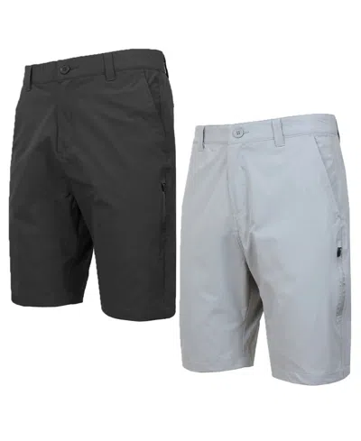 Galaxy By Harvic Men's 2-pack Slim Fit Cargo Shorts In Gray