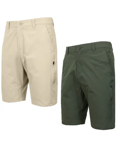 Galaxy By Harvic Men's 2-pack Slim Fit Cargo Shorts In Green