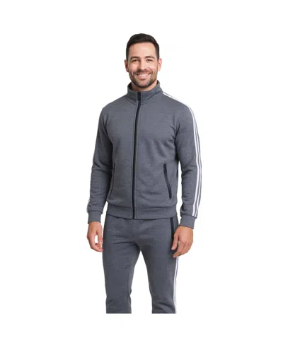 Galaxy By Harvic Men's 2-pack Tech Fleece Sweatshirt And Jogger Set In Gray