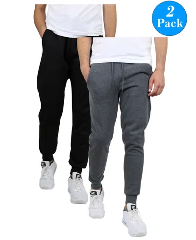 Galaxy By Harvic Men's 2-packs Slim-fit Fleece Jogger Sweatpants In Multi
