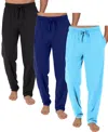 Galaxy By Harvic Men's Classic Lounge Pants, Pack Of 3 In Multi