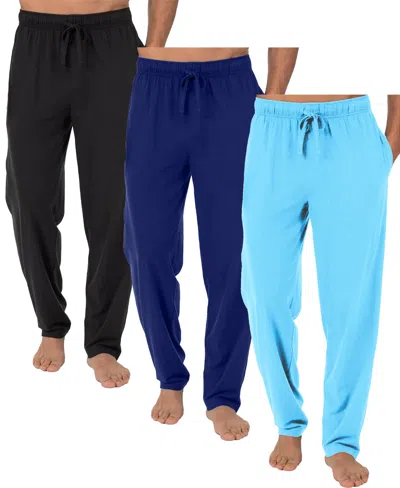 GALAXY BY HARVIC MEN'S 3-PACK MODERN FIT CLASSIC LOUNGE PANTS