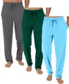 Galaxy By Harvic Men's Classic Lounge Pants, Pack Of 3 In Multi