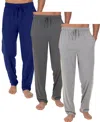 Galaxy By Harvic Men's 3-pack Modern Fit Classic Lounge Pants In Multi