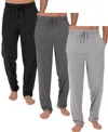 Galaxy By Harvic Men's 3-pack Modern Fit Classic Lounge Pants In Multi