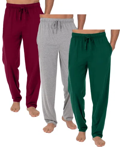 GALAXY BY HARVIC MEN'S 3-PACK MODERN FIT CLASSIC LOUNGE PANTS