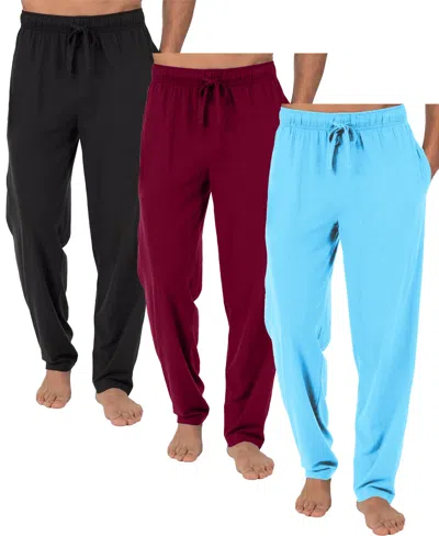 GALAXY BY HARVIC MEN'S 3-PACK MODERN FIT CLASSIC LOUNGE PANTS