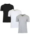 Galaxy By Harvic Men's 3-pack Short Sleeve Stretch T-shirt In Multi