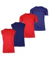 Galaxy By Harvic Men's 4-pack Crewneck Regular Fit T-shirt In Multi