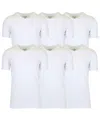 Galaxy By Harvic Men's 6-pack Short Sleeve Stretch T-shirt In White