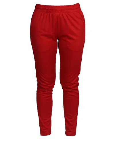 Galaxy By Harvic Men's Dry Fit Moisture Wicking Performance Active Pants In Red