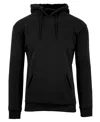Galaxy By Harvic Men's Heavyweight Fleece-lined Pullover Hoodie Sweatshirt In Black
