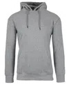 Galaxy By Harvic Men's Heavyweight Fleece-lined Pullover Hoodie Sweatshirt In Heather Grey