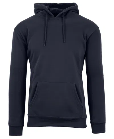 Galaxy By Harvic Men's Heavyweight Fleece-lined Pullover Hoodie Sweatshirt In Navy