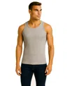 Galaxy By Harvic Men's Famous Heavyweight Ribbed Tank Top, Pack Of 2 In Gray