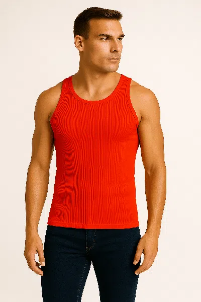GALAXY BY HARVIC GALAXY BY HARVIC MEN'S HEAVYWEIGHT RIBBED TANK TOP