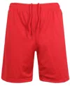 Galaxy By Harvic Men's Jump Start Lightweight Breathable Moisture Wicking Mesh Shorts In Red