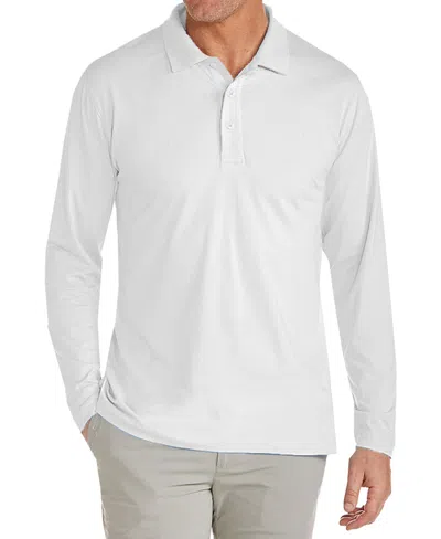 Galaxy By Harvic Men's Jump Start Modern Fit Polo Shirt In White