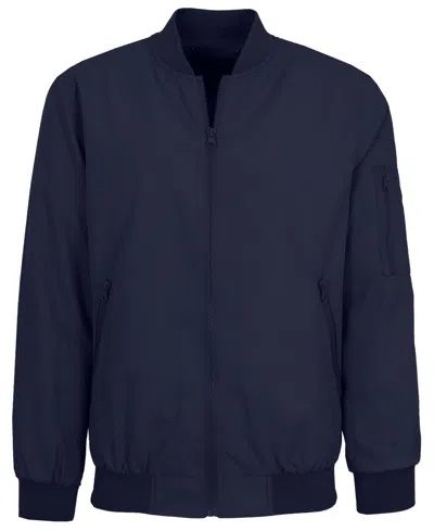 Galaxy By Harvic Men's Lightweight Zip-up Bomber Jacket In Blue