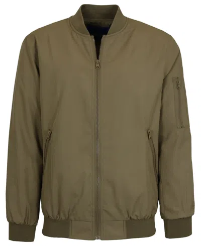 Galaxy By Harvic Men's Lightweight Zip-up Bomber Jacket In Brown