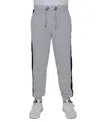 Galaxy By Harvic Men's Modern Fit Fleece-lined Jogger Sweatpants In Heather Grey,black