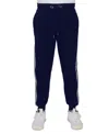 Galaxy By Harvic Men's Modern Fit Fleece-lined Jogger Sweatpants In Navy,heather Grey