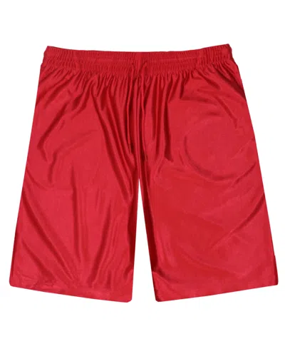 Galaxy By Harvic Men's Moisture-wicking Performance Dazzle Shorts In Red