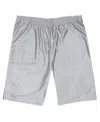 Galaxy By Harvic Men's Moisture-wicking Performance Dazzle Shorts In Silver