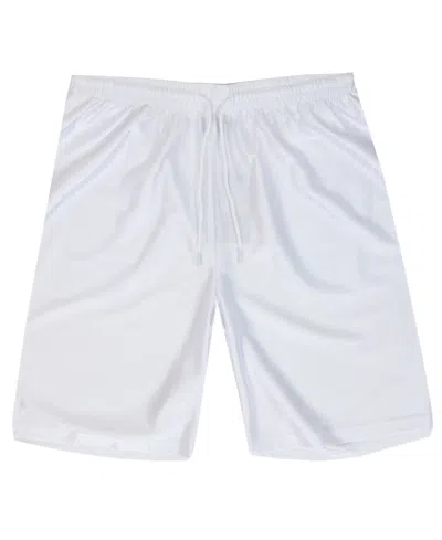 Galaxy By Harvic Men's Moisture-wicking Performance Dazzle Shorts In White