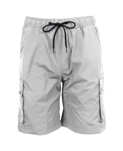 Galaxy By Harvic Men's Moisture Wicking Performance Quick Dry Cargo Shorts In Grey