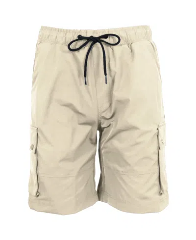 Galaxy By Harvic Men's Moisture Wicking Performance Quick Dry Cargo Shorts In Khaki
