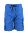 Galaxy By Harvic Men's Moisture Wicking Performance Quick Dry Cargo Shorts In Royal