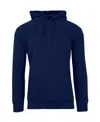Galaxy By Harvic Men's Oversized Slim-fit Fleece-lined Pullover Hoodie In Navy