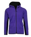 Galaxy By Harvic Men's Polar Fleece Tech Zip Hoodie In Blue